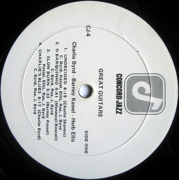 The Great Guitars , Charlie Byrd / Barney Kessel / Herb Ellis - Great Guitars, (Charlie Byrd / Barney Kessel / Herb Ellis) | Concord Jazz (CJ-4)