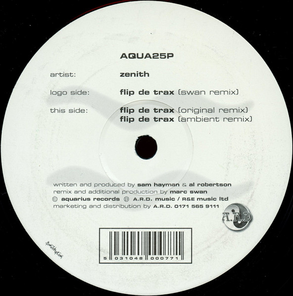 Zenith - Flip De Trax | Aquarius (AQUA25P) - main