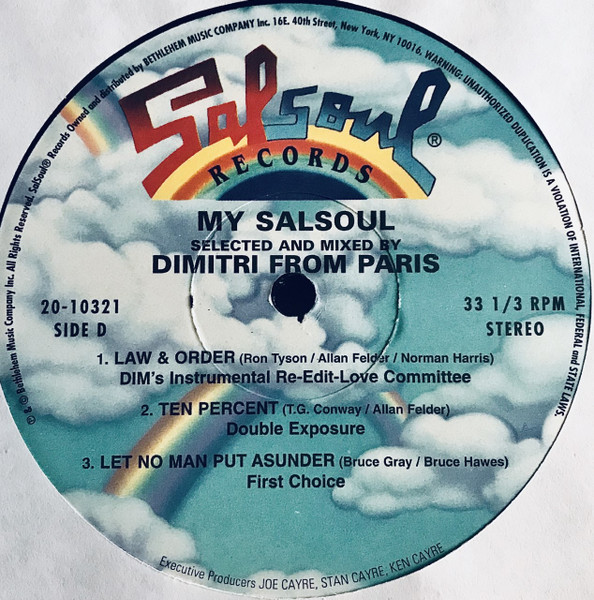 Dimitri From Paris - My Salsoul (Disco Classics) | Salsoul Records (20-1032-1) - 3