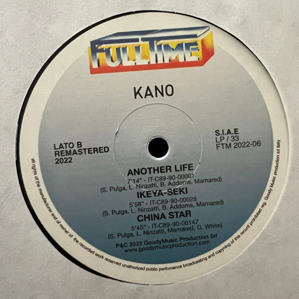 Kano - Another Life | Full Time Records (FTM 2022-06) - 2 Kano - Another Life | Full Time Records (FTM 2022-06) - 2