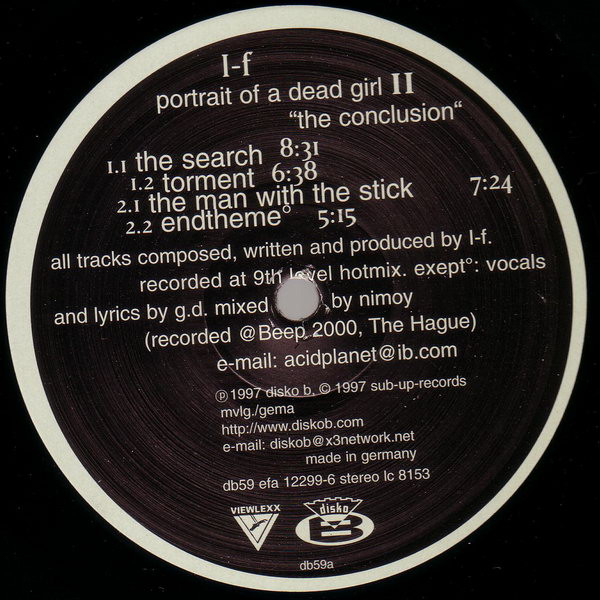 I-F - Portrait Of A Dead Girl II: The Conclusion | Disko B (db 59)