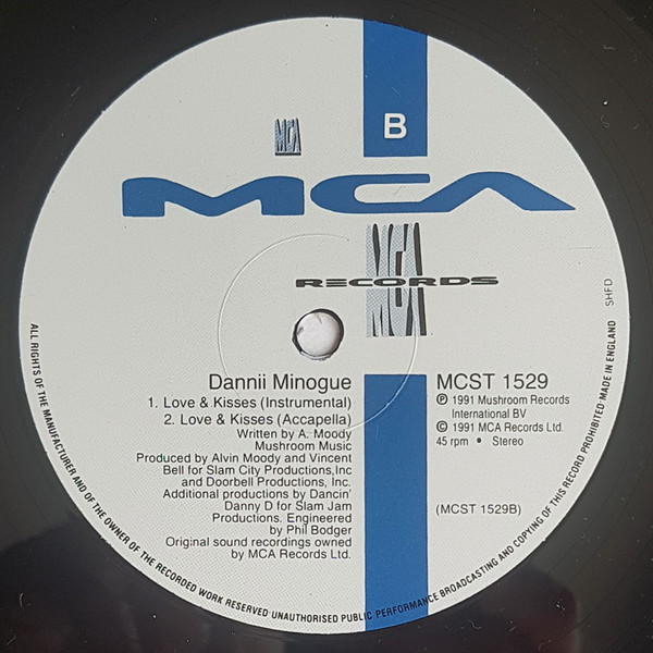 Dannii Minogue - Love And Kisses | MCA Records (MCST 1529) - 3