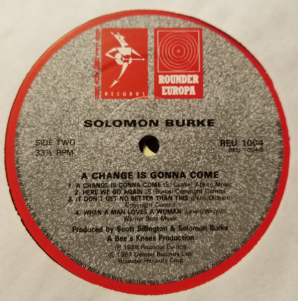 Solomon Burke - A Change Is Gonna Come | Rounder Europa (REU 1004) - 3