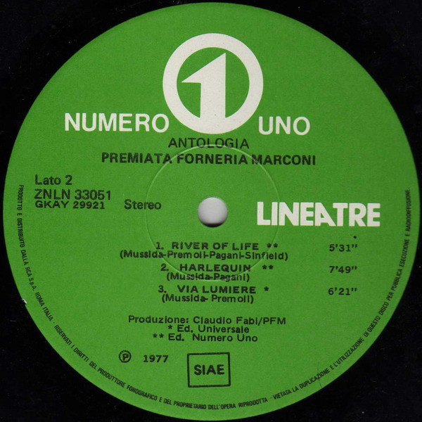 Premiata Forneria Marconi - Antologia | Numero Uno (ZNLN 33051) - 3