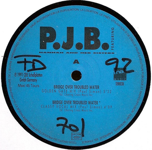 Pete Bellotte Featuring Hannah & Her Sisters - Bridge Over Troubled Water | Fnac Music Dance Division (590038) - 3