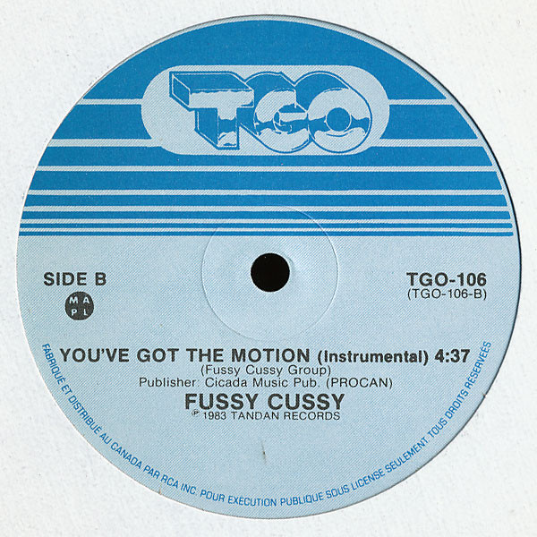 Fussy Cussy - You've Got The Motion | TGO (TGO-106) Fussy Cussy - You've Got The Motion | TGO (TGO-106)