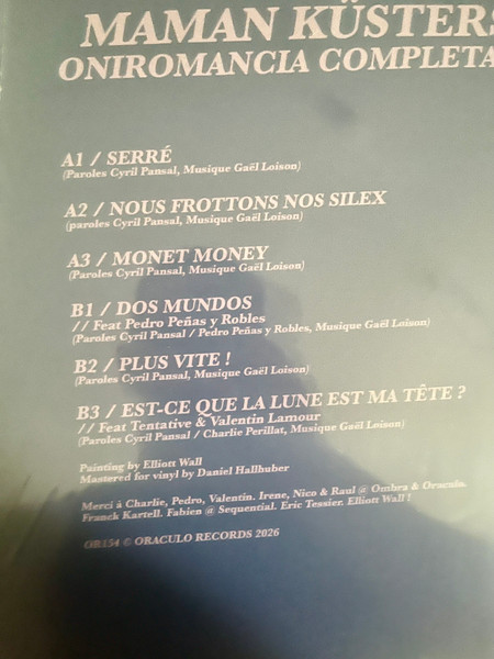 Maman Kusters - Oniromancia Completa | Oráculo Records (OR154) - 4