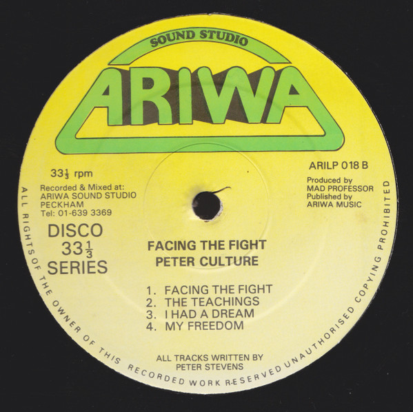 Peter Culture - Facing The Fight | Ariwa (ARI LP 018) - 4