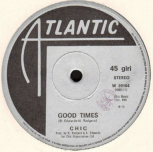 Chic - Good Times | Atlantic (W 20164) - main