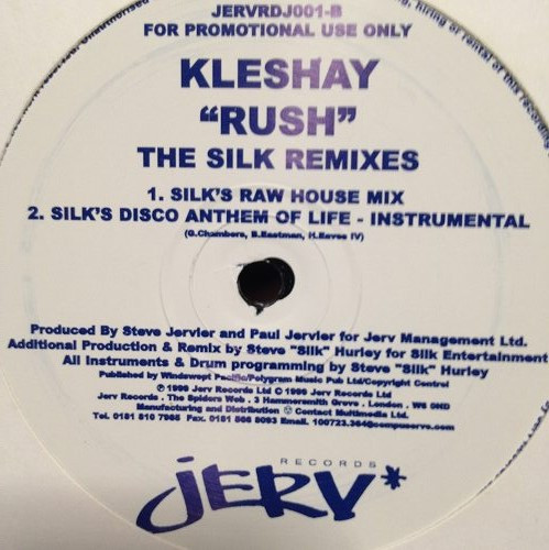 Kleshay - Rush | Jerv Records (JERV R DJ 001)