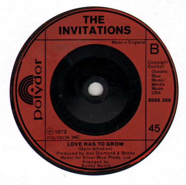 The Invitations - Let's Love (And Find Together) / Love Has To Grow | Polydor (2066 366) - 3