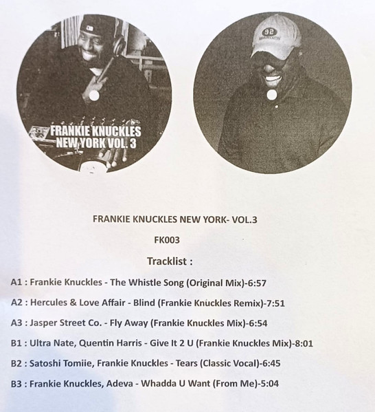 Frankie Knuckles - New York Vol. 3 | Not On Label (FK003) - 3 Frankie Knuckles - New York Vol. 3 | Not On Label (FK003) - 3