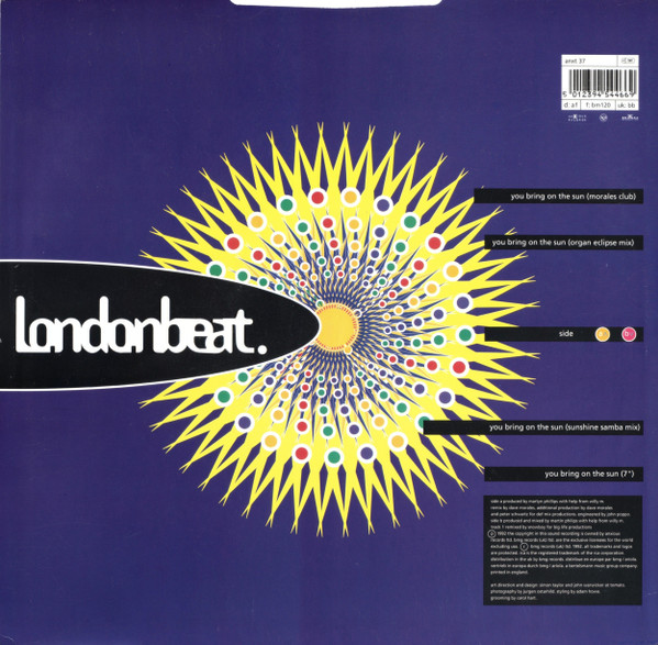 Londonbeat - You Bring On The Sun | Anxious Records (ANXT 37) - 2 Londonbeat - You Bring On The Sun | Anxious Records (ANXT 37) - 2