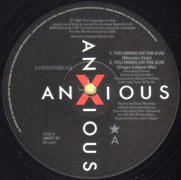 Londonbeat - You Bring On The Sun | Anxious Records (ANXT 37) - 3 Londonbeat - You Bring On The Sun | Anxious Records (ANXT 37) - 3