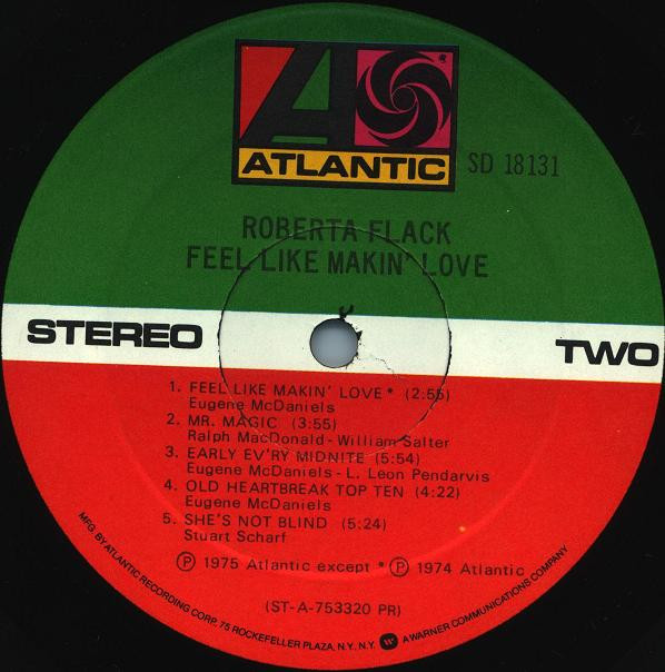 Roberta Flack - Feel Like Makin' Love | Atlantic (SD 18131) - 4 Roberta Flack - Feel Like Makin' Love | Atlantic (SD 18131) - 4