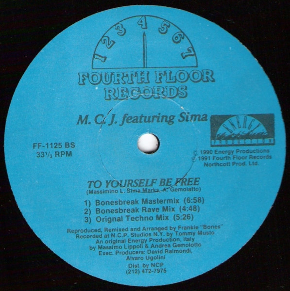 M.C.J. Featuring Sima - To Yourself Be Free | Fourth Floor Records (FF-1125) - 2
