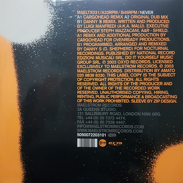 Massive Lust - Never | Maelstrom Records (MAELTX031) - 2