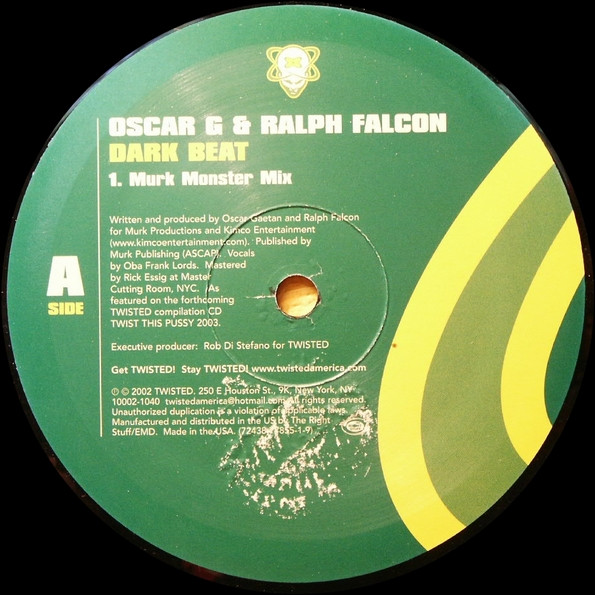 Oscar G & Ralph Falcon - Dark Beat | Twisted America Records (72438-77855-1-9) - 2