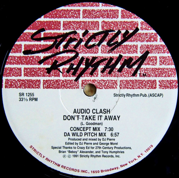 Audio Clash - Don't Take It Away / Electro Rhythm | Strictly Rhythm (SR 1255)