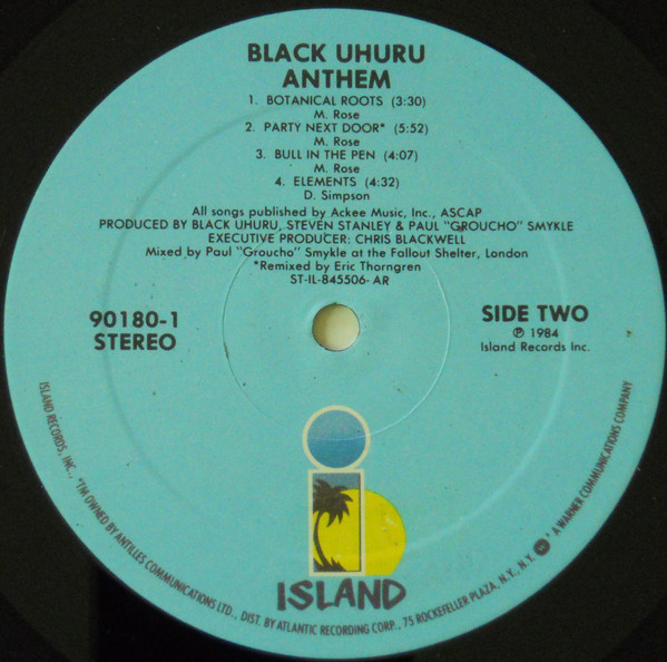 Black Uhuru - Anthem | Island Records (90180-1) - 4 Black Uhuru - Anthem | Island Records (90180-1) - 4