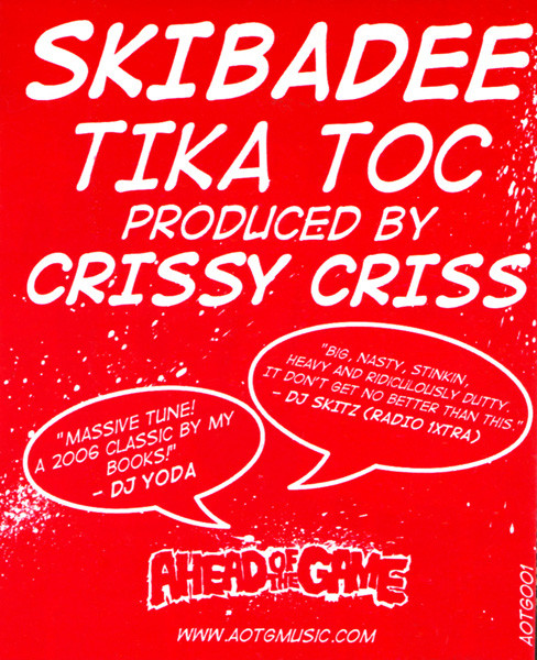 Skibadee - Tika Toc | Ahead Of The Game (AOTG001) - 2