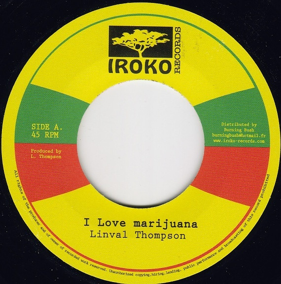 Linval Thompson - I Love Marijuana | Iroko Records (BB 39)