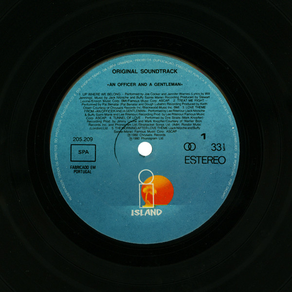 Various - An Officer And A Gentleman | Island Records (205 209) - 3