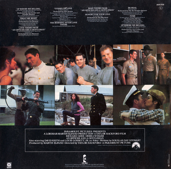 Various - An Officer And A Gentleman | Island Records (205 209) - 2