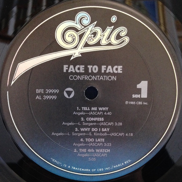 Face To Face - Confrontation | Epic (BFE 39999) - 3