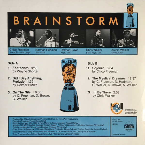 Brainstorm Featuring Chico Freeman - The Mystical Dreamer | In+Out Records (7006-1) - 2