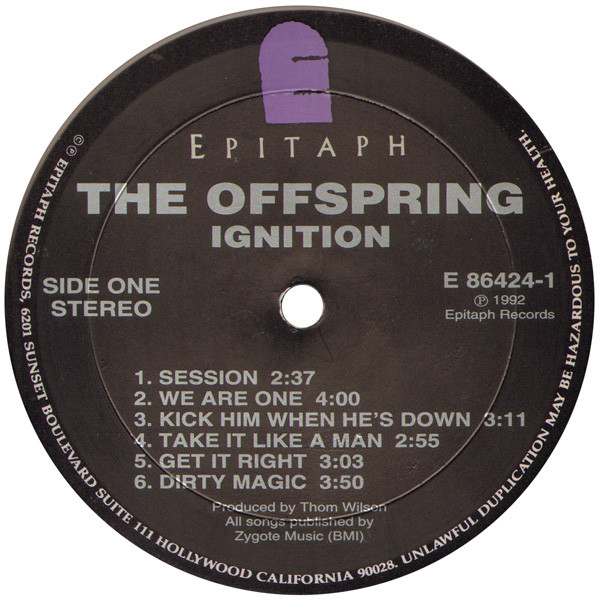 The Offspring - Ignition | Epitaph (E-86424-1) - 3