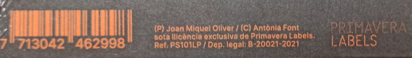 Antònia Font - Un Minut Estroboscòpica | Primavera Labels (PS101LP) - 3