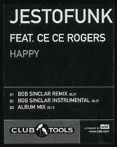Jestofunk Feat. Ce Ce Rogers - Happy | Club Tools (0066250CLU)