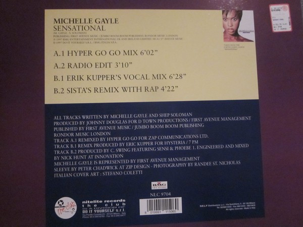 Michelle Gayle - Sensational | Nitelite The Club Records (NLC 9704) - 2 Michelle Gayle - Sensational | Nitelite The Club Records (NLC 9704) - 2