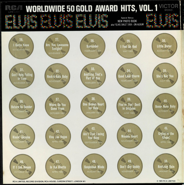 Elvis - Worldwide 50 Gold Award Hits, Vol. 1 | RCA Victor (LPM 6401) Elvis - Worldwide 50 Gold Award Hits, Vol. 1 | RCA Victor (LPM 6401)