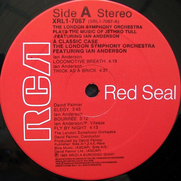 London Symphony Orchestra Featuring Ian Anderson - A Classic Case (The London Symphony Orchestra Plays The Music Of Jethro Tull Featuring Ian Anderson) | RCA Red Seal (XRL1-7067) - 3 London Symphony Orchestra Featuring Ian Anderson - A Classic Case (The London Symphony Orchestra Plays The Music Of Jethro Tull Featuring Ian Anderson) | RCA Red Seal (XRL1-7067) - 3