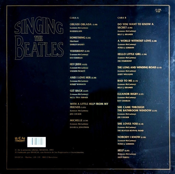 Various - Singing... The Beatles | Bcn Records (11-154 T-C3) - 2 Various - Singing... The Beatles | Bcn Records (11-154 T-C3) - 2