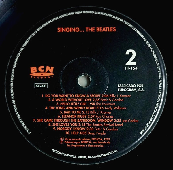 Various - Singing... The Beatles | Bcn Records (11-154 T-C3) - 4 Various - Singing... The Beatles | Bcn Records (11-154 T-C3) - 4
