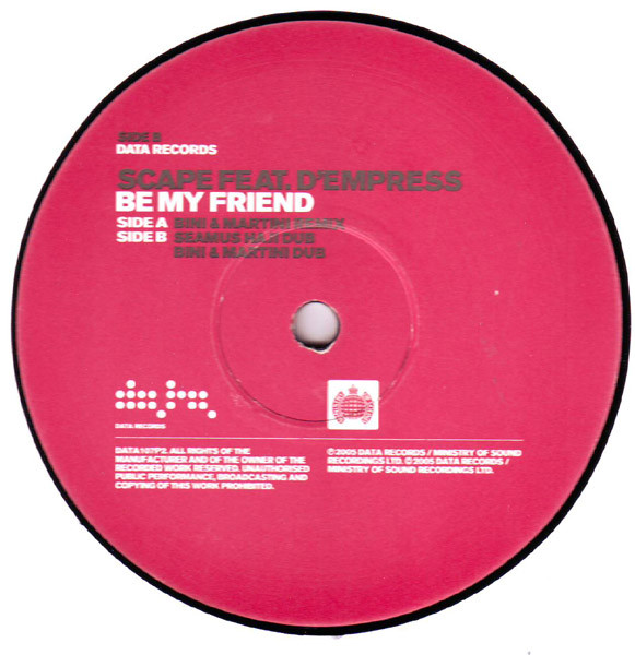Scape Feat. D'Empress - Be My Friend | Data Records (DATA107P2)