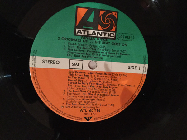Vanilla Fudge - 2 Originals Of Vanilla Fudge | Atlantic (ATL 60114) - 4