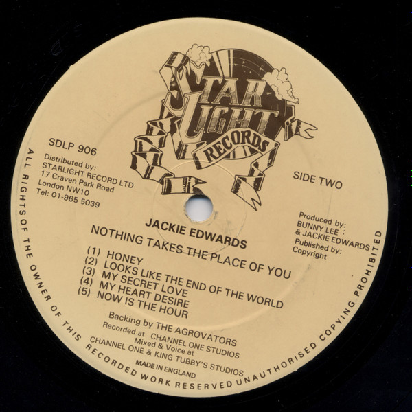 Jackie Edwards - Nothing Takes The Place Of You | Starlight Records (SLDLP 906) - 4