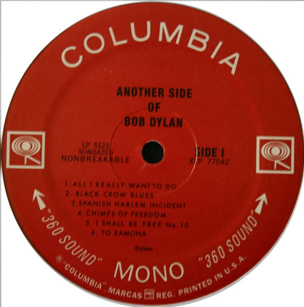 Bob Dylan - Another Side Of Bob Dylan | Columbia (LP 5121) Bob Dylan - Another Side Of Bob Dylan | Columbia (LP 5121)
