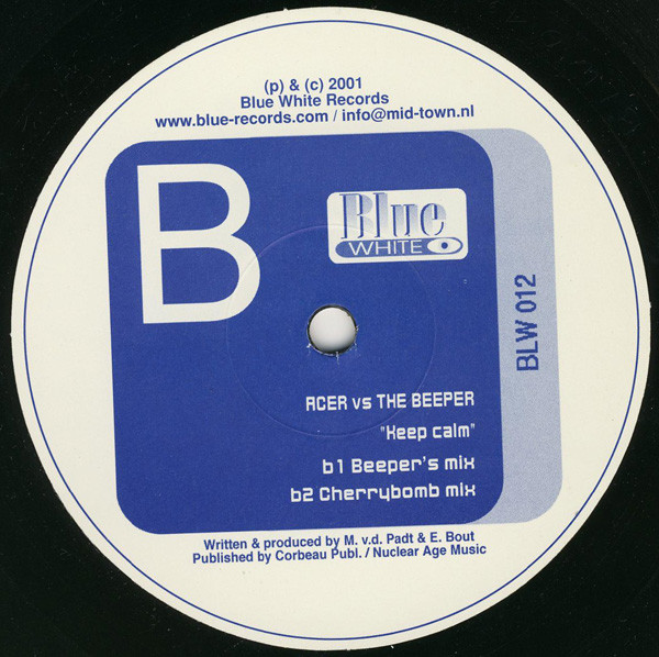 Acer vs. The Beeper - Keep Calm | Blue White (BLW 012) - 3