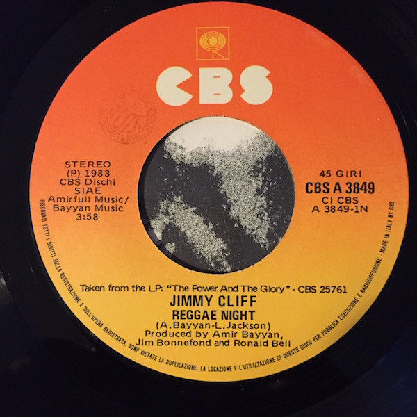 Jimmy Cliff - Reggae Night | CBS (CBS A 3849) - main
