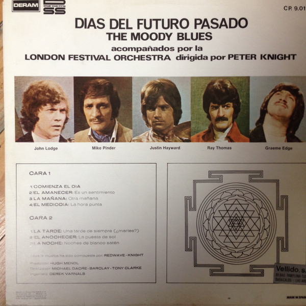 The Moody Blues With The London Festival Orchestra - Días Del Futuro Pasado | Deram (CP. 9.019) - 2