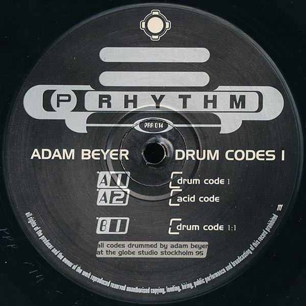Adam Beyer - Drum Codes 1 | Planet Rhythm Records (PRR 014)