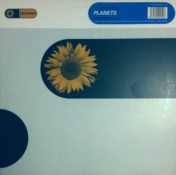 Planets - Love Said | Sunflower Records (suni034ep) Planets - Love Said | Sunflower Records (suni034ep)