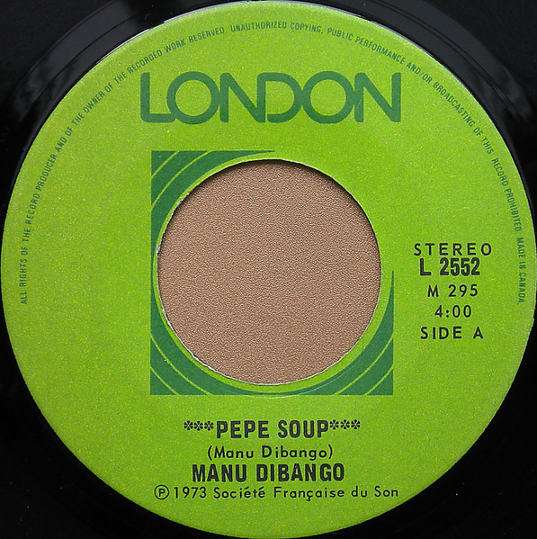 Manu Dibango - Pepe Soup | London Records (L 2552) - main