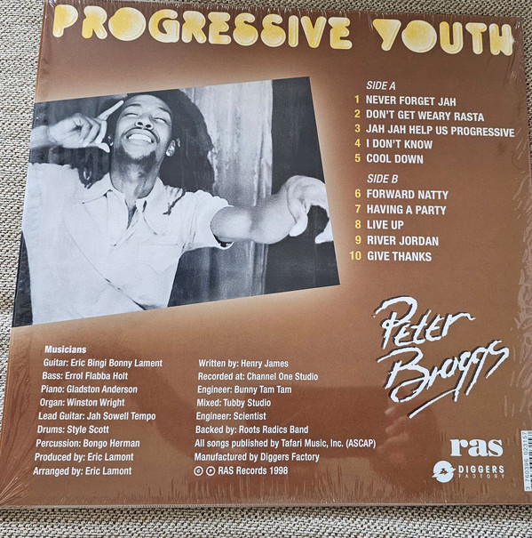 Peter Broggs - Progressive Youth | RAS Records (37603960232157)