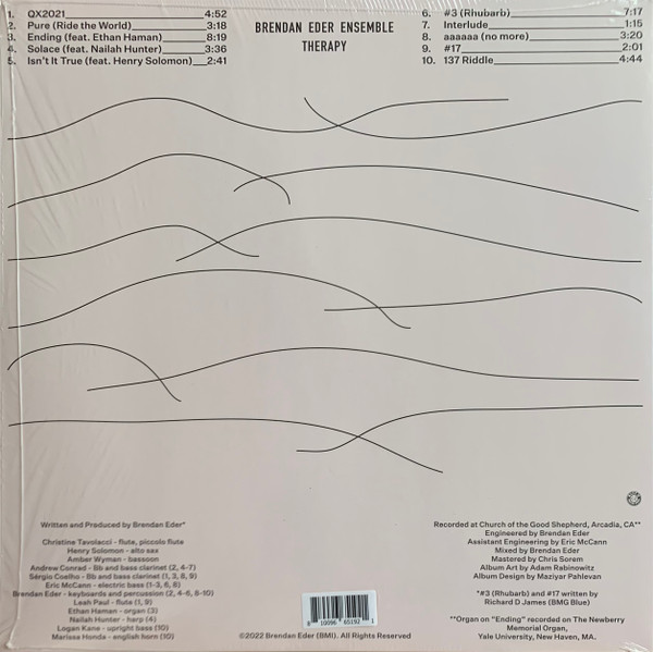 Brendan Eder Ensemble - Therapy | Not On Label (none) - 2